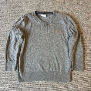 GAP sweater gray v neck toddler 2T Bear